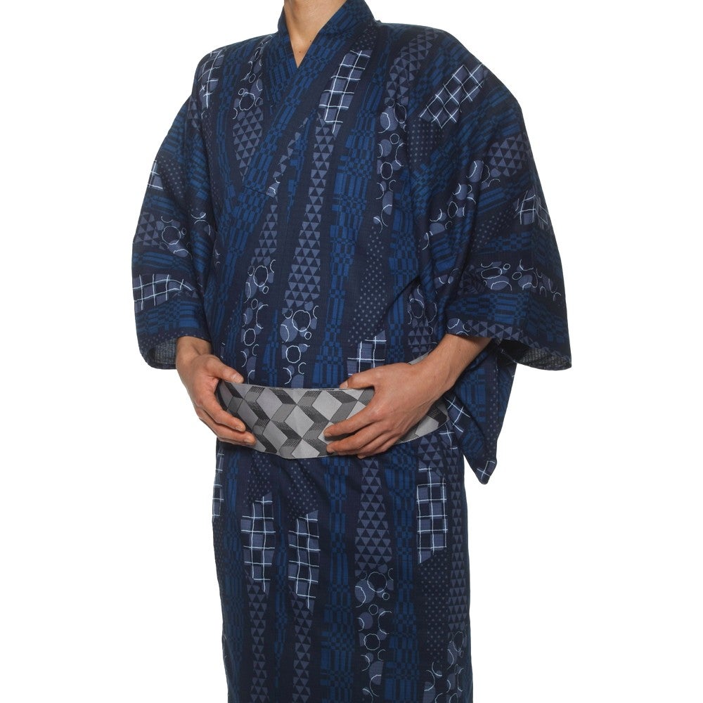 [レンタル] リョウコ・キクチ(R.KIKUCHI) メンズ浴衣 フルセット 縦縞 身長目安175cmの宅配レンタル - 4