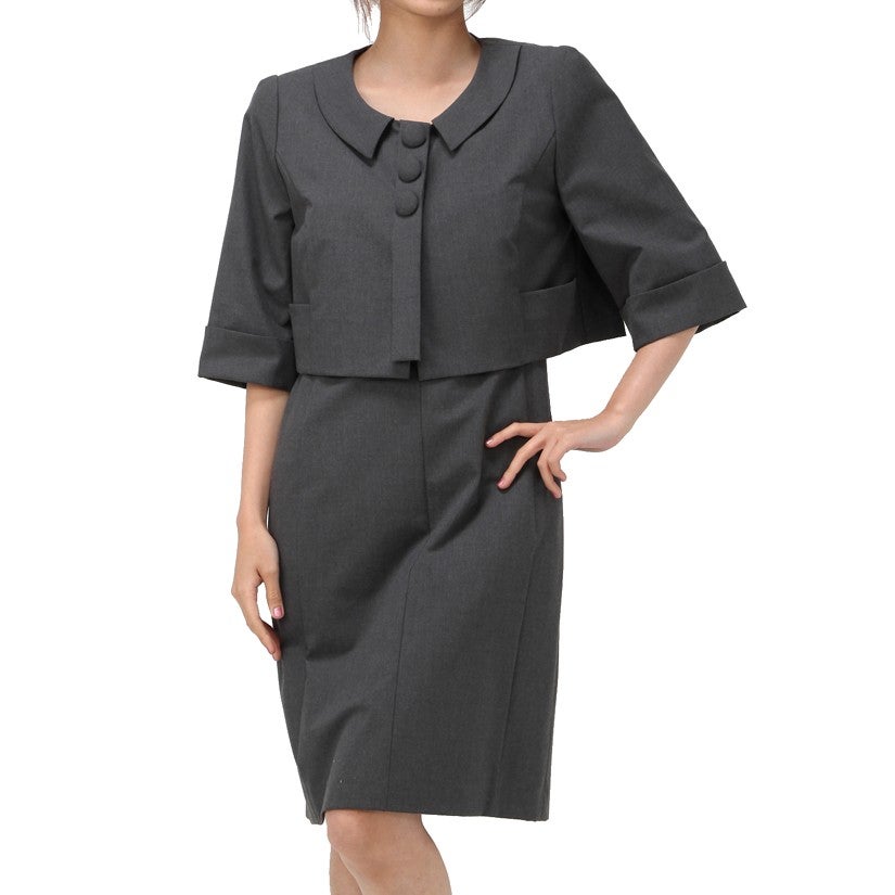 [レンタル] フォクシー セレモニースーツ2点セット(ジャケット+ワンピース) グレーの宅配レンタル - 6