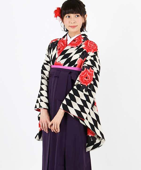 [レンタル] 【対応身長 157cm～165cm】卒業式 袴 レンタル フルセット 女性 袴セット-1434の宅配レンタル - 2
