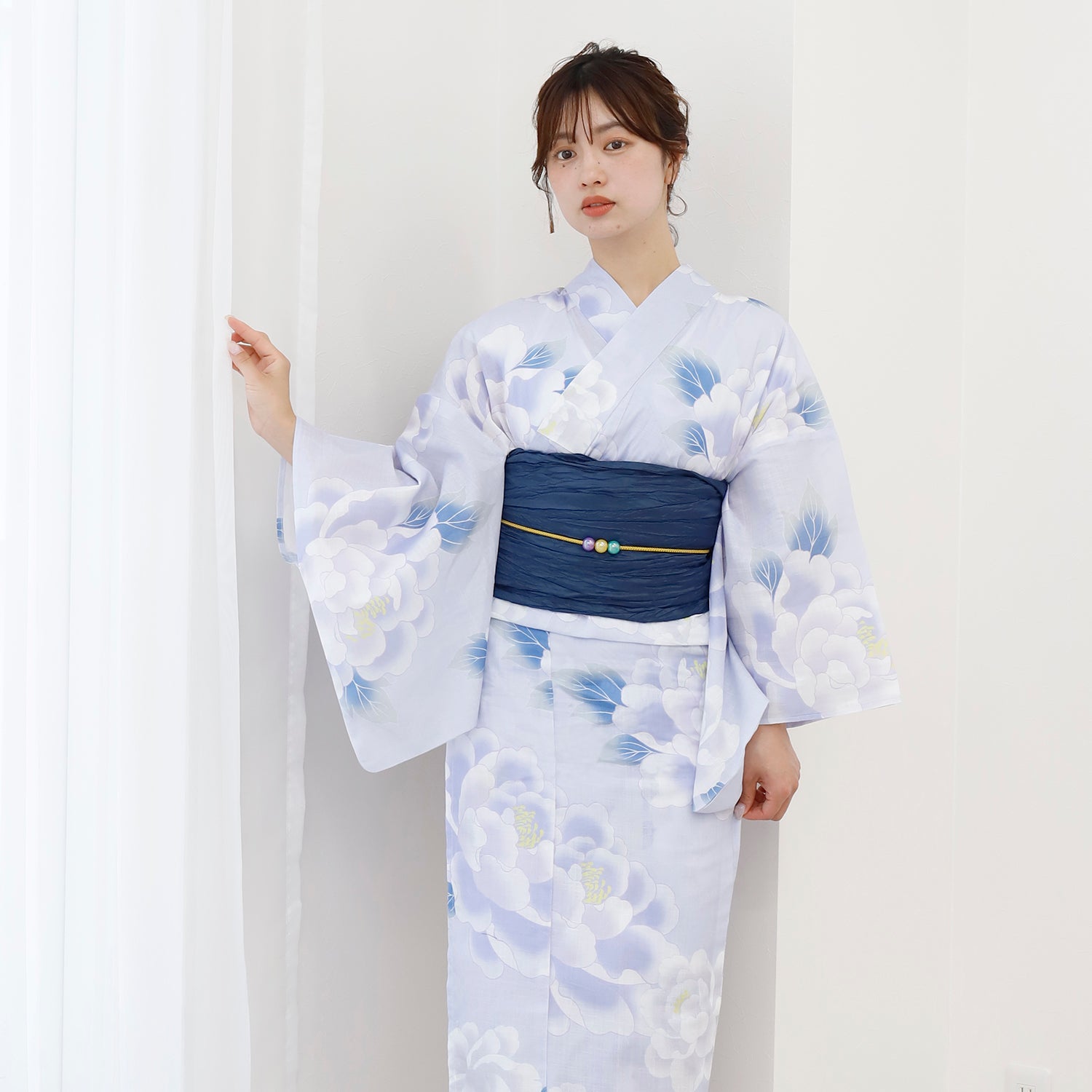 [レンタル] [2025新作]SION レディース浴衣 牡丹 フリーサイズの宅配レンタル - 2