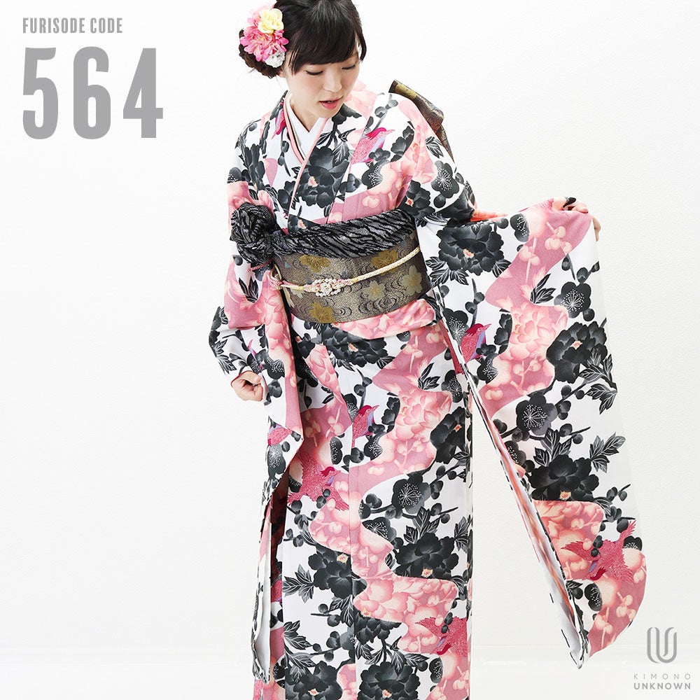 [レンタル] 【対応身長152-167cm】レンタル振袖フルセット-564