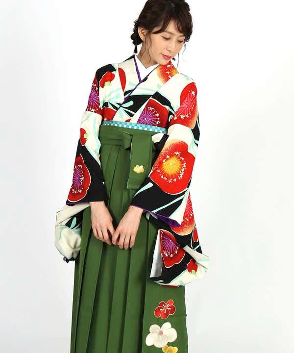 [レンタル] 【対応身長 157cm～165cm】卒業式 袴 レンタル フルセット 女性 袴セット-1810の宅配レンタル - 5