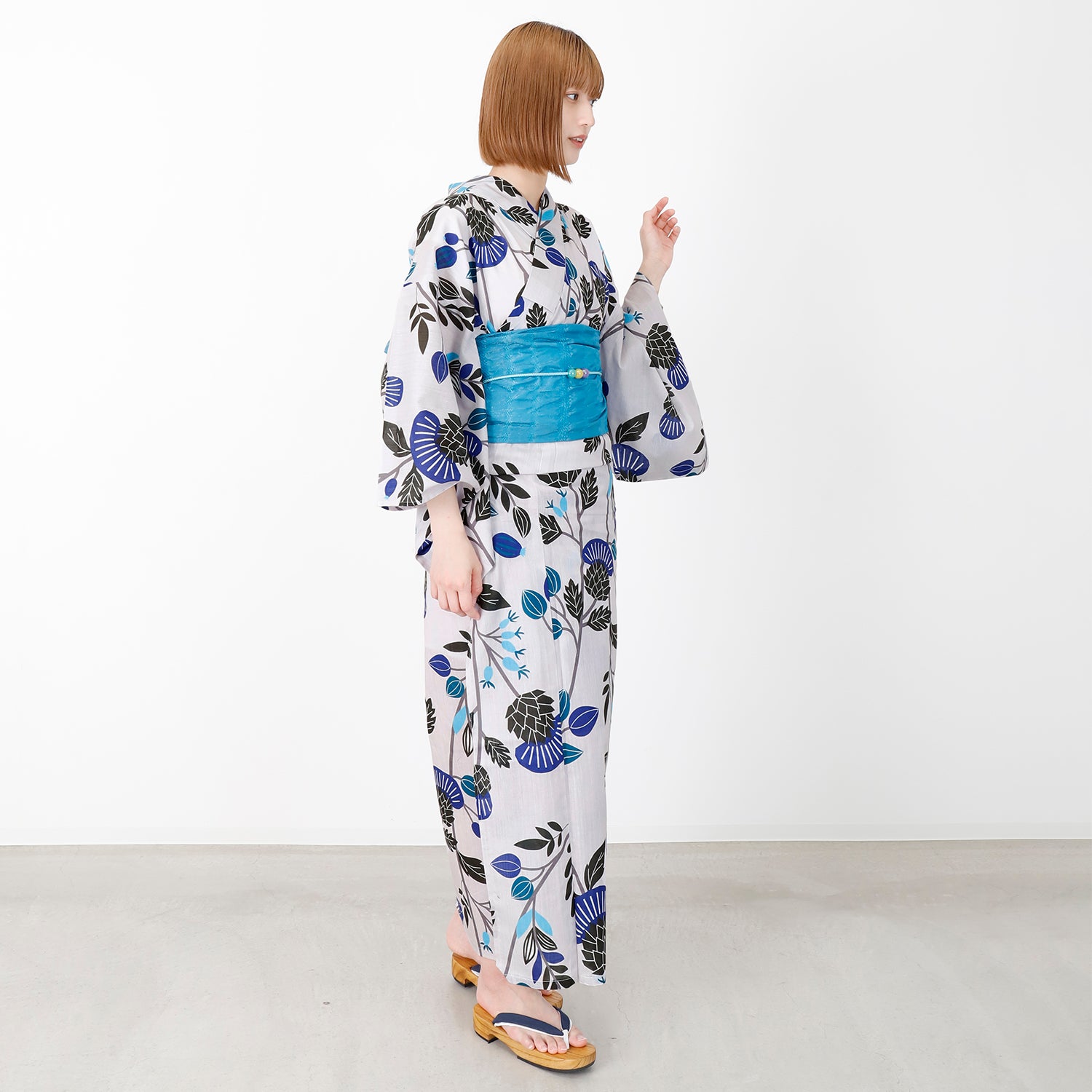 [レンタル] [2025新作]SION レディース浴衣 花柄 フリーサイズの宅配レンタル - 4