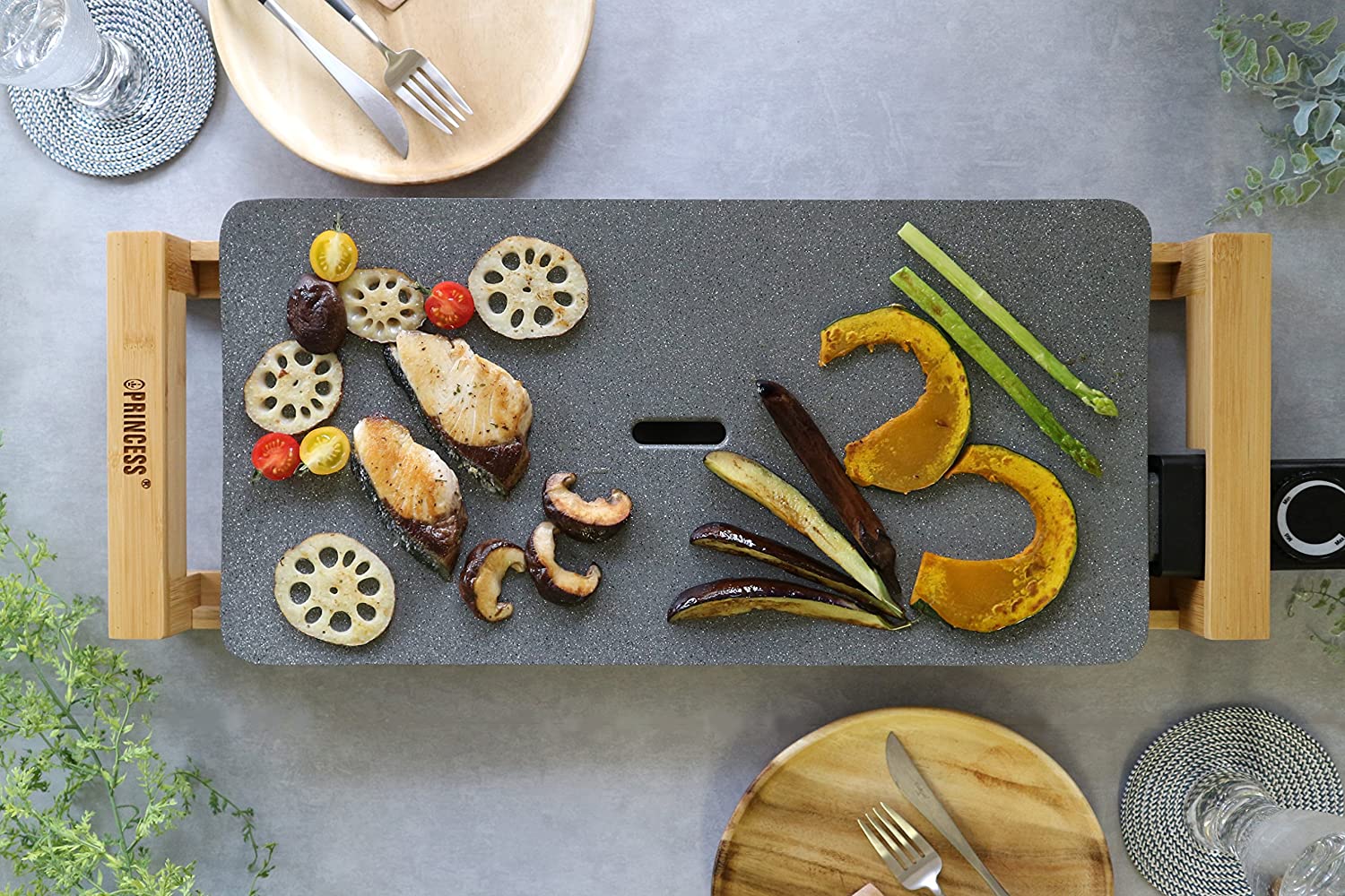 [レンタル] PRINCESS ホットプレート Table Grill Stone グレー - 2