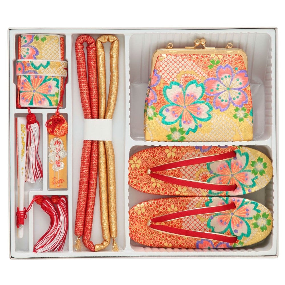 [レンタル] 七五三/節句 着物セット 7歳女の子 御所車 鞠の宅配レンタル - 4