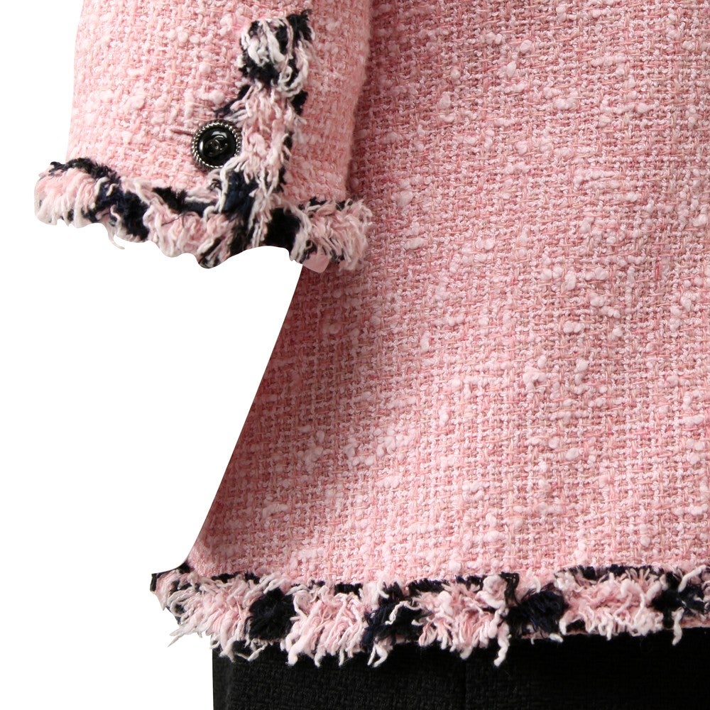 [レンタル] シャネル セレモニースーツ2点セット(ジャケット+スカート) ピンク / ブラウン / ブラックの宅配レンタル - 11