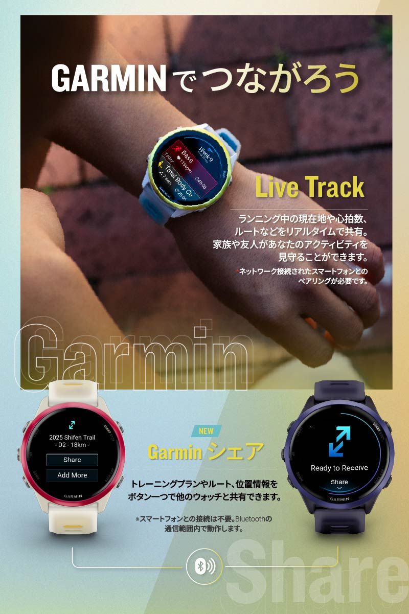ガーミン(GARMIN) Forerunner 570 42mm ランニングGPSウォッチ Live Track・Garminシェア - 13