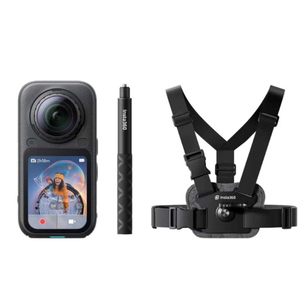 [レンタル] Insta360 X6 360度カメラ ウィンタースポーツ向けセット（スキー、スノーボード） ブラック