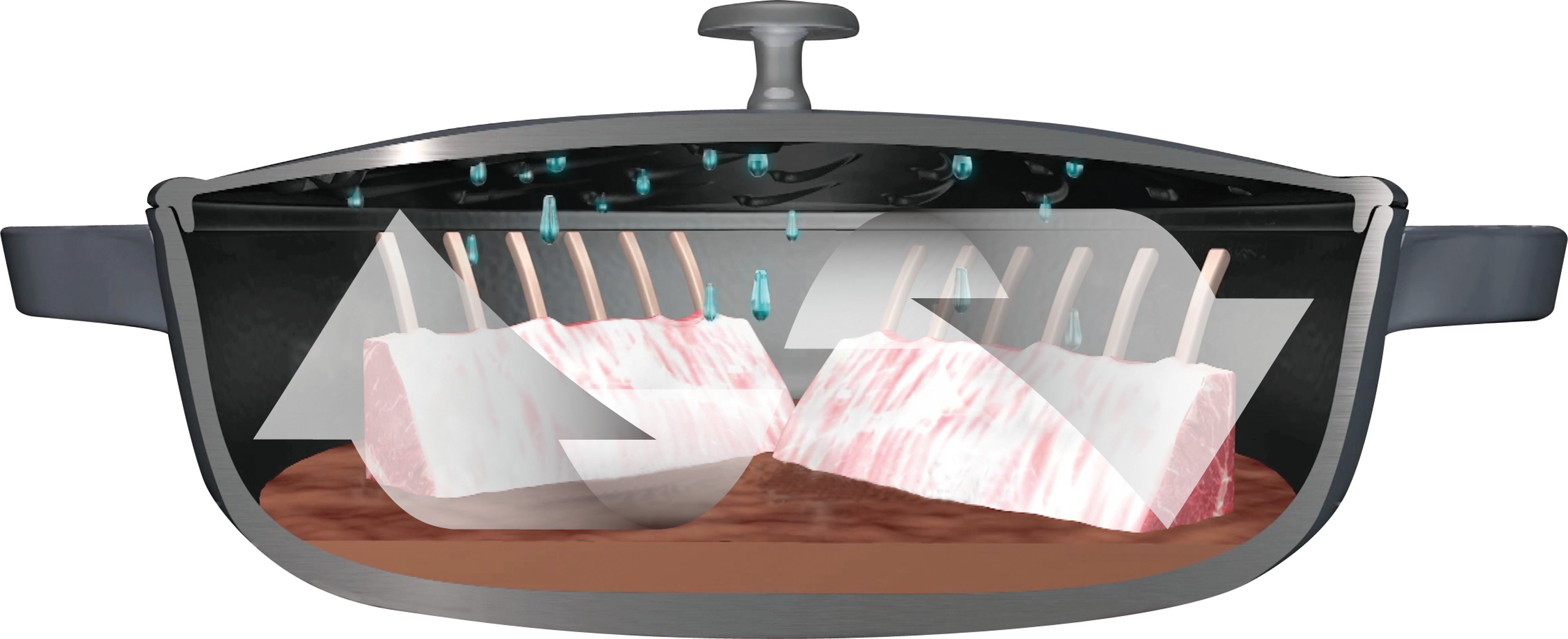 [レンタル] STAUB ストウブ ブレイザー・ソテーパン ブラック 24cm 鋳物 ホーロー 鍋 浅型 - 3