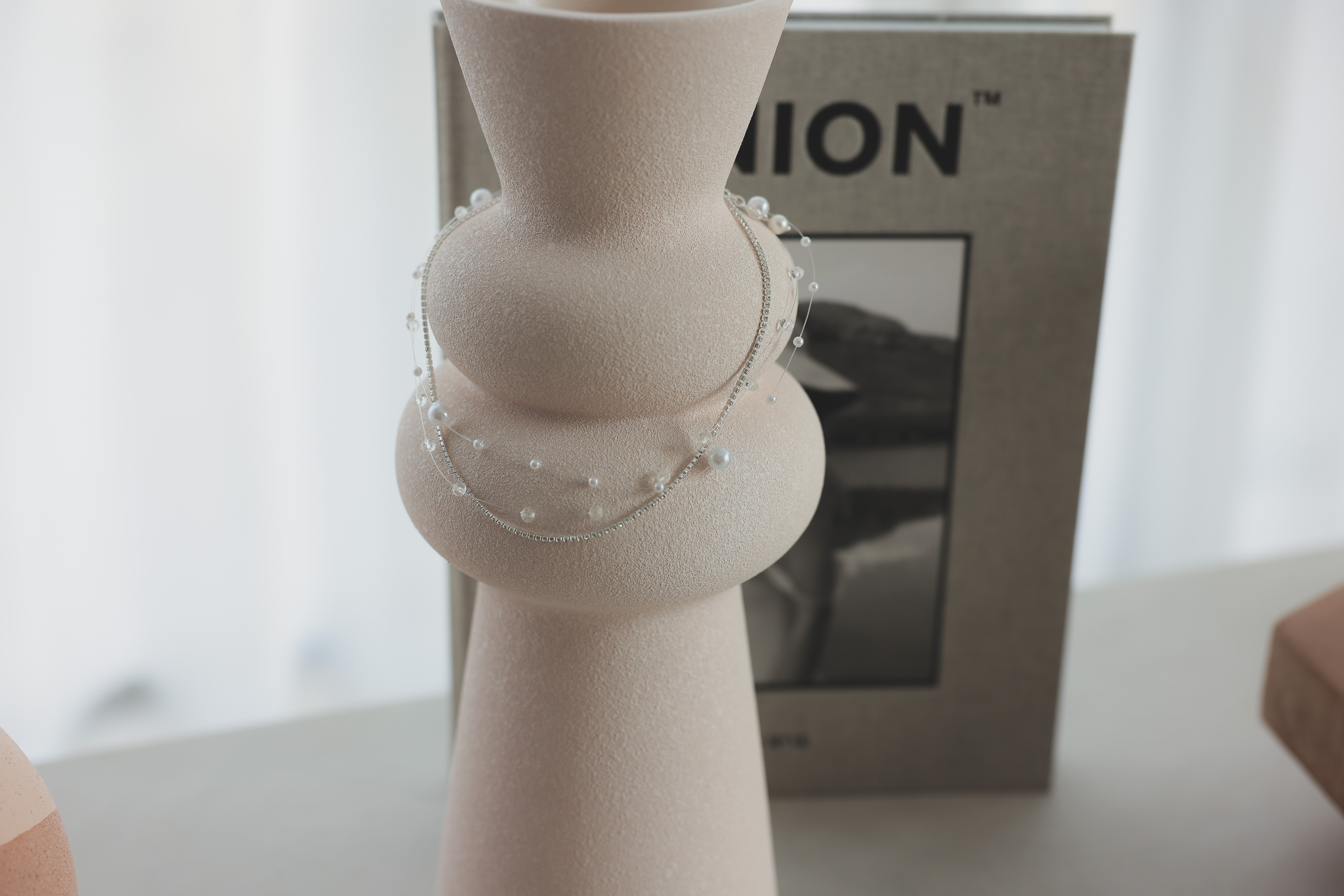 [レンタル] アートマリー 2WAYの3層ビジューパールネックレス シルバーの宅配レンタル - 2