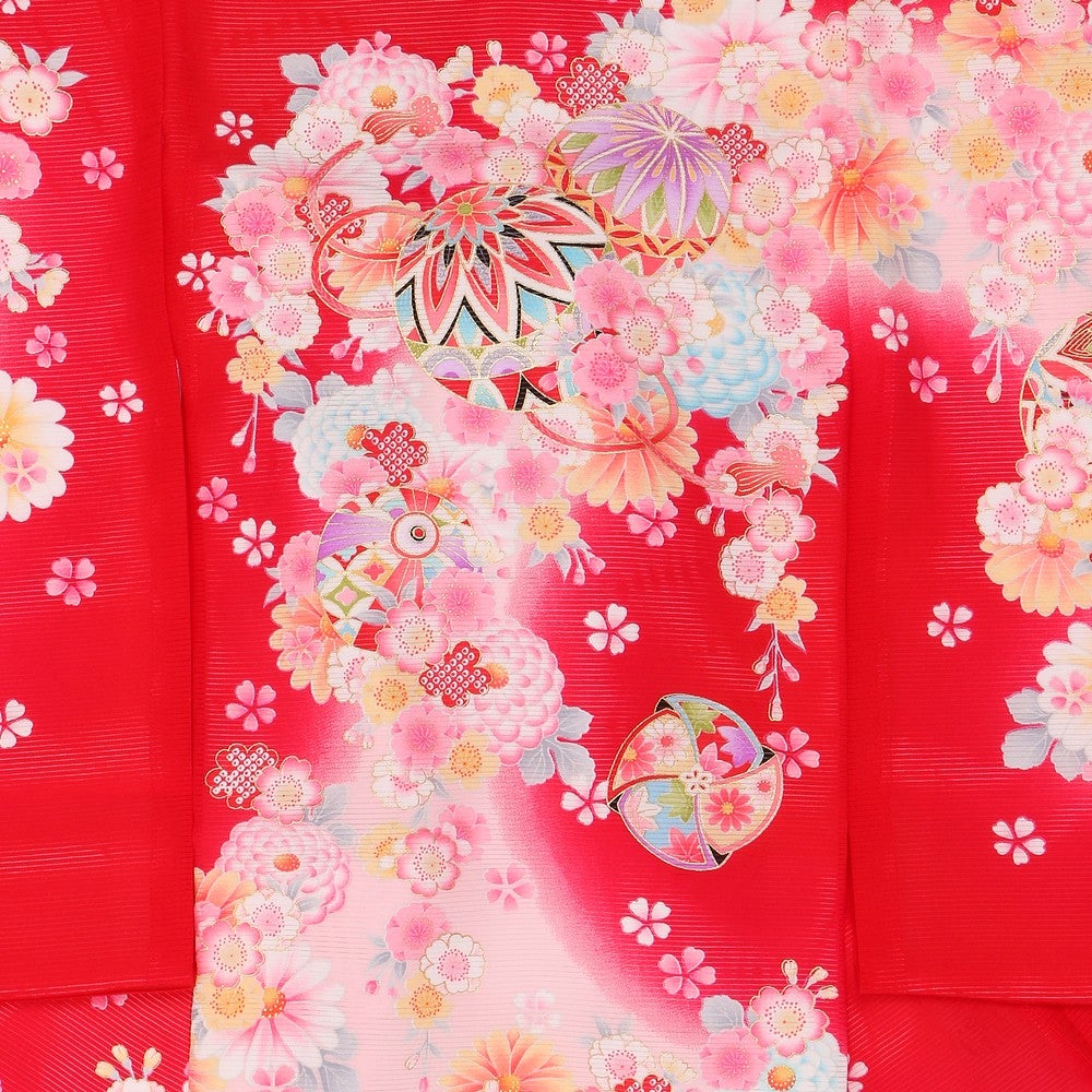 [レンタル] 女の子 お宮参り 産着・絽（夏用）レンタル6点フルセット 正絹 鞠 鞠の宅配レンタル - 3