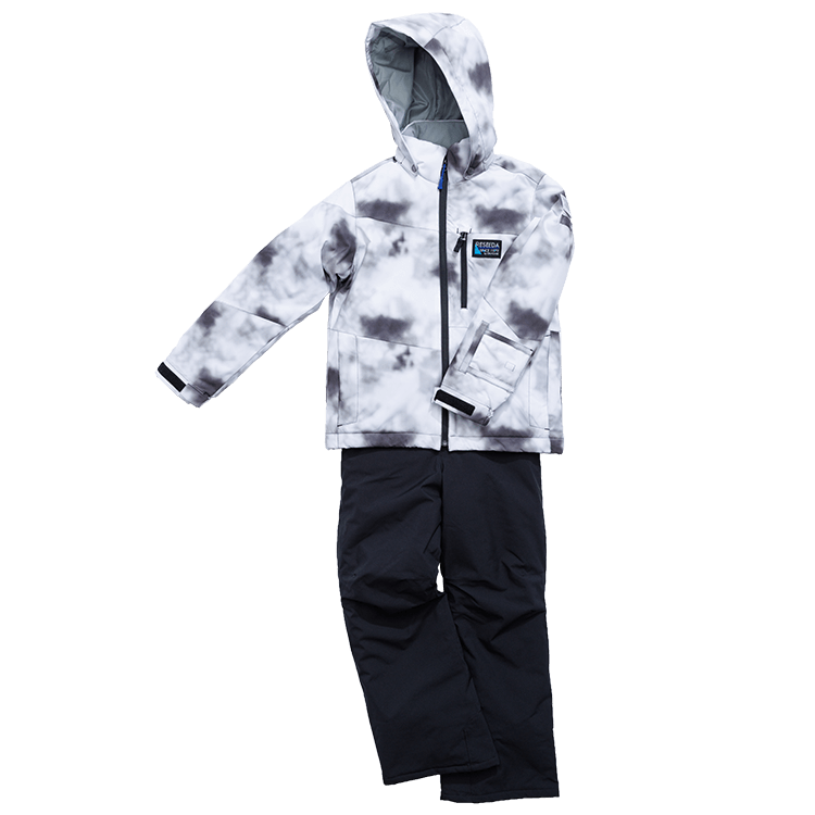 [レンタル] オンヨネ(ONYONE) キッズ スキー・スノボウェア 上下セット ホワイト×ブラック (130cm～160cm)の宅配レンタル - 2