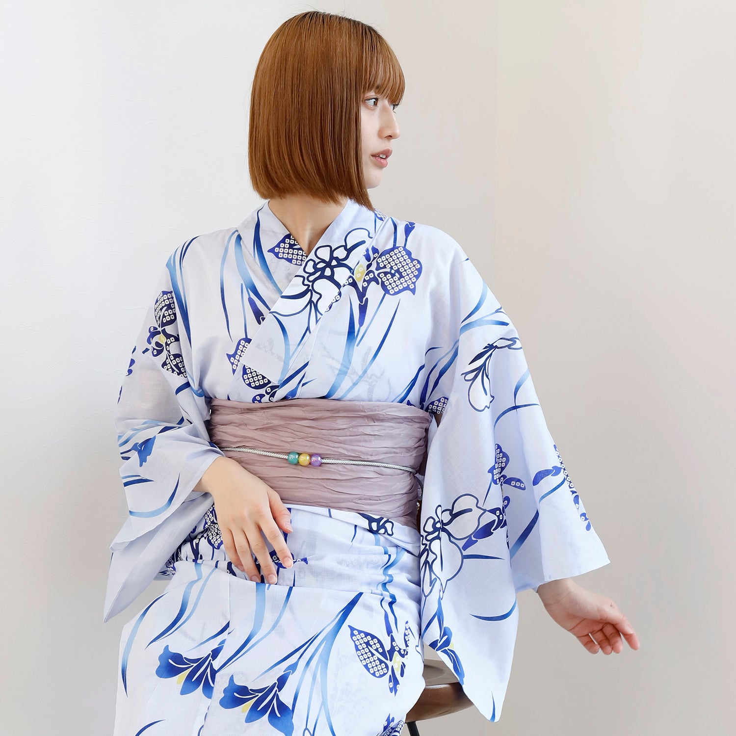 [レンタル] [2025新作]SION レディース浴衣 菖蒲 フリーサイズの宅配レンタル - 2