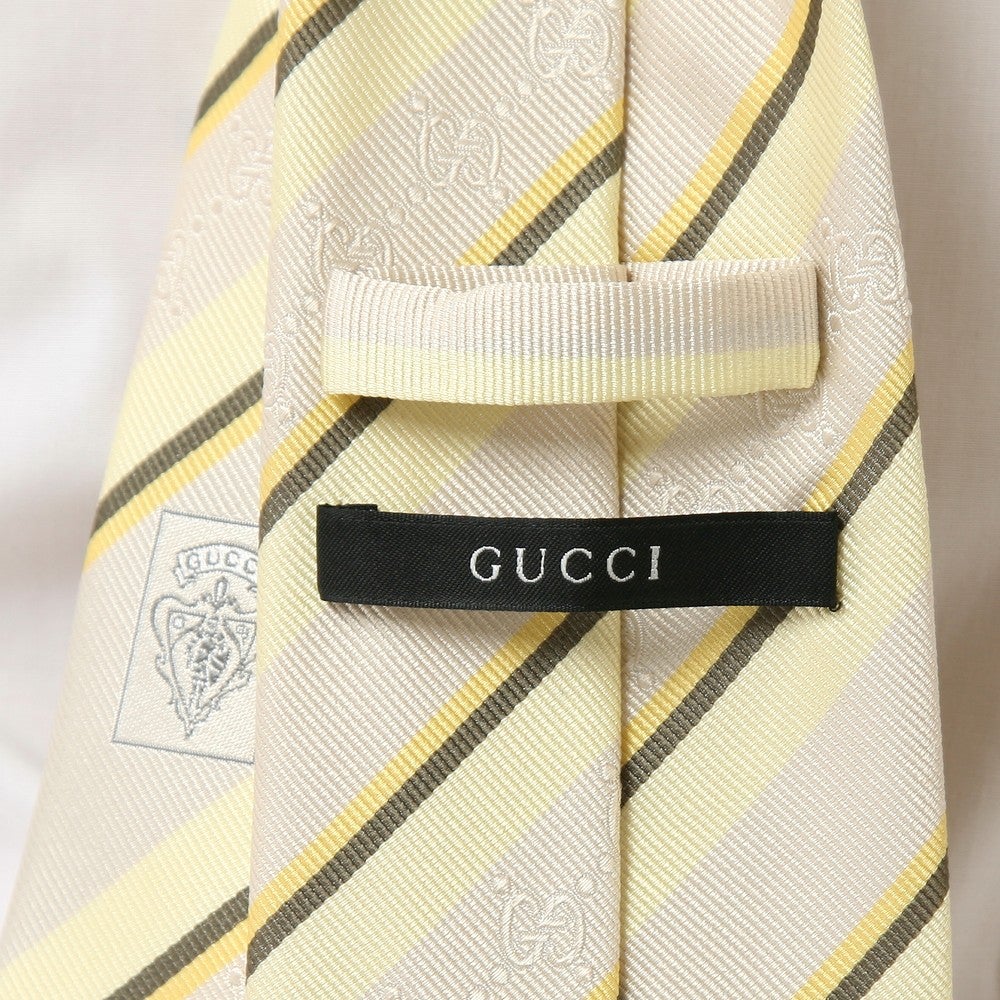 [レンタル] グッチ メンズネクタイ シルク イエロー ストライプの宅配レンタル - 3