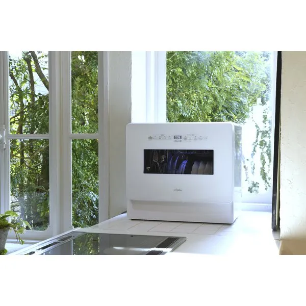 [レンタル] 【長期利用向け】 [～食器36点]シロカ 2WAY食器洗い乾燥機 大人数向け SS-MA351 工事不要 自動給水式 分岐水栓対応 - 9