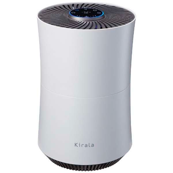 [レンタル] Kirala Air Prato (キララエアー プラット) ハイブリッド空気清浄機 (～約8畳) ホワイト