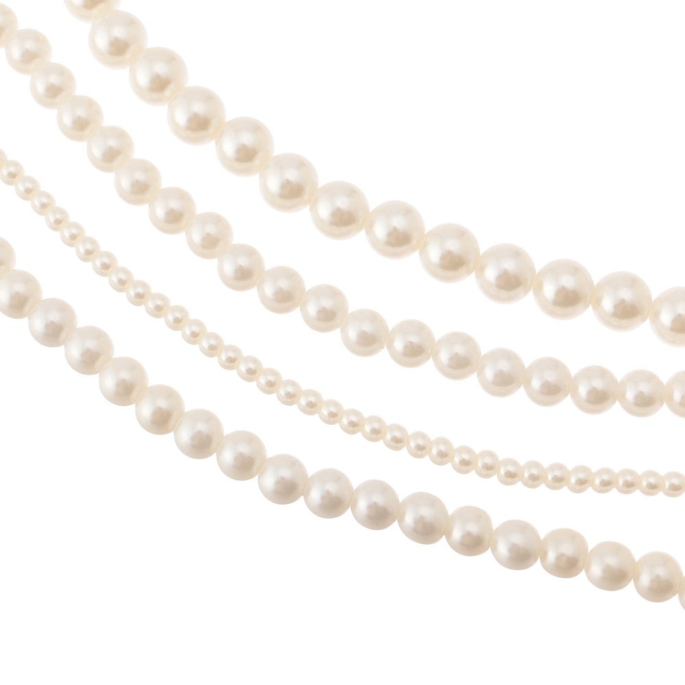 大小4連パールネックレス