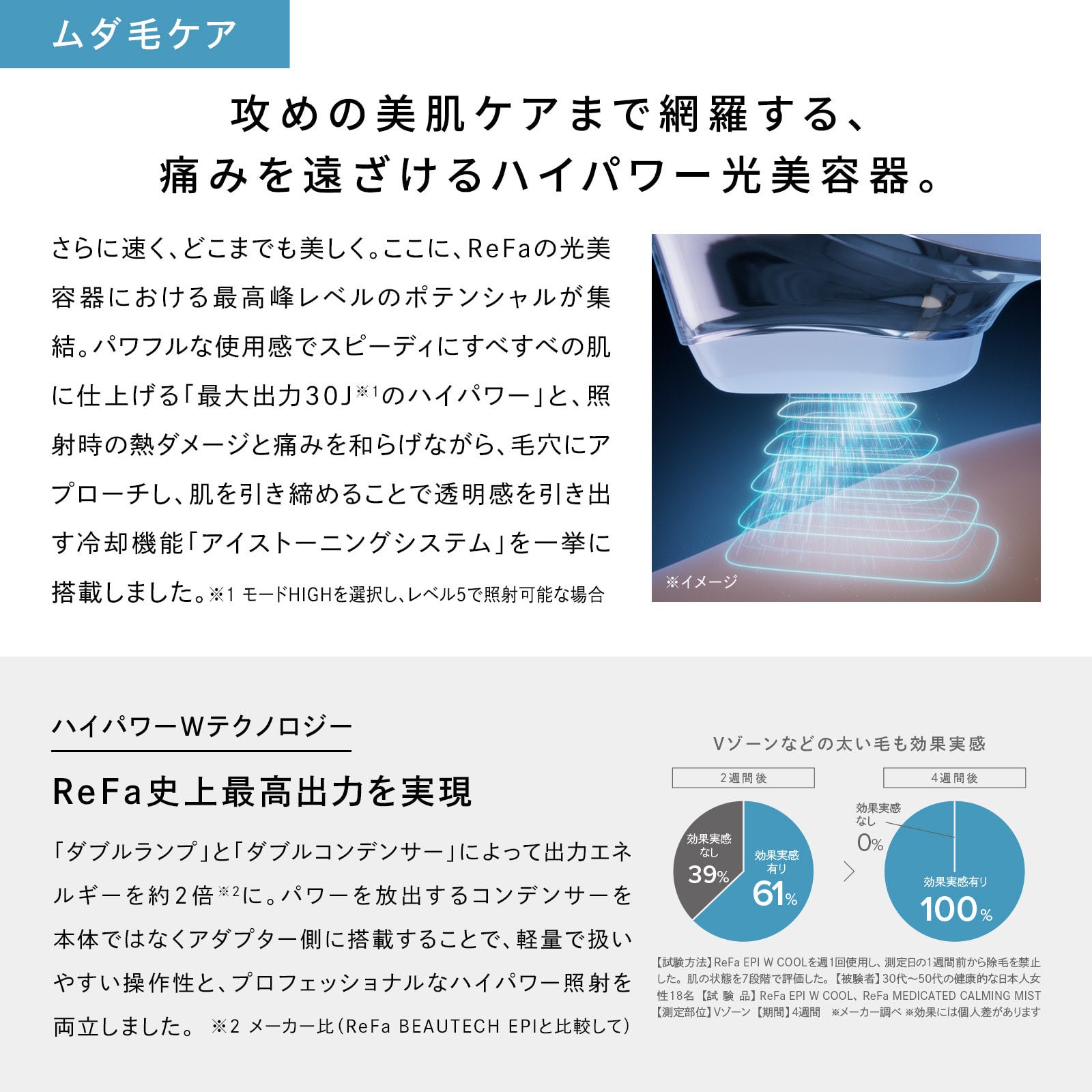 [レンタル] MTG ReFa EPI W COOL リファ エピ ダブルクール - 2