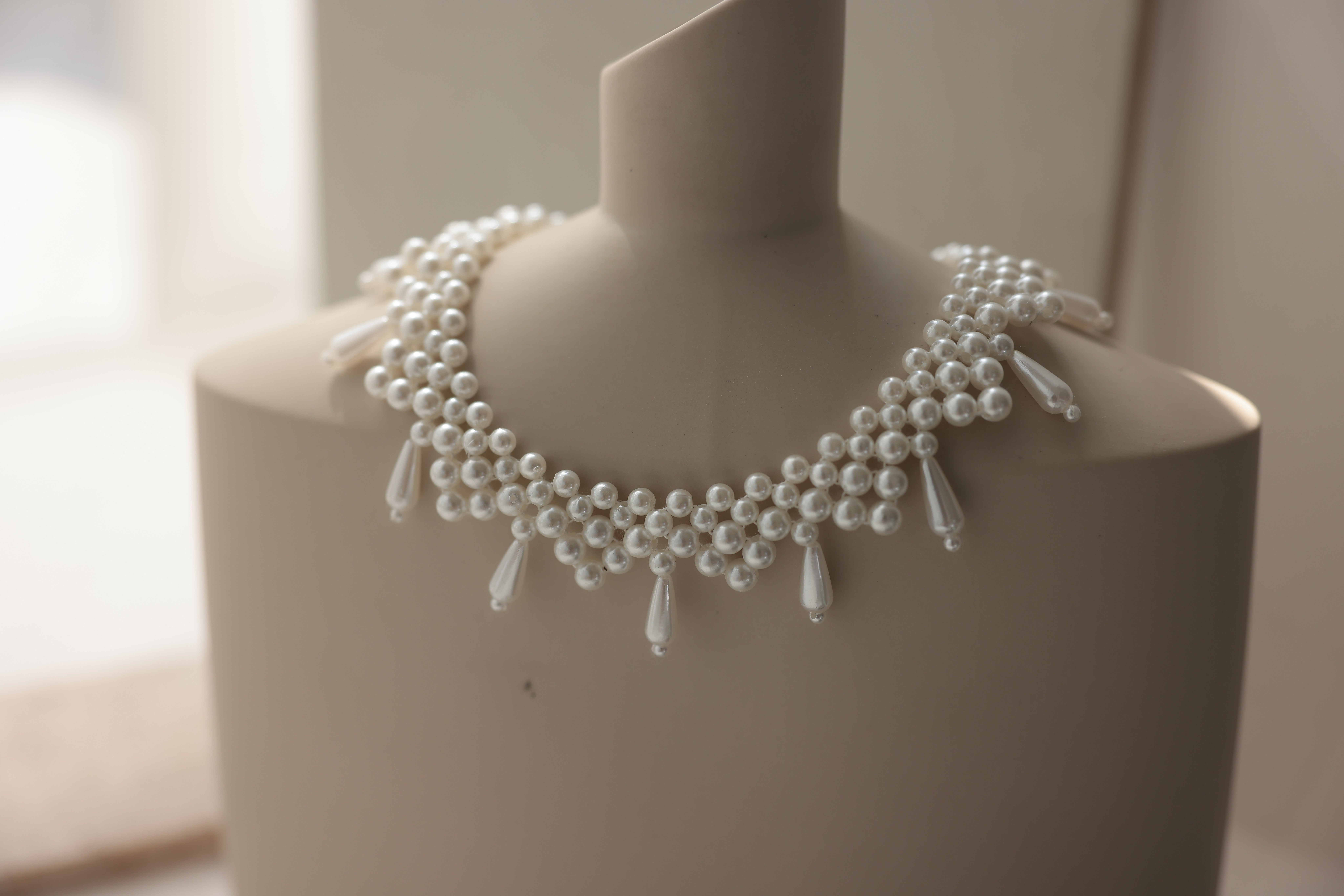 [レンタル] アートマリー 編み上げパールネックレス ホワイトの宅配レンタル - 5