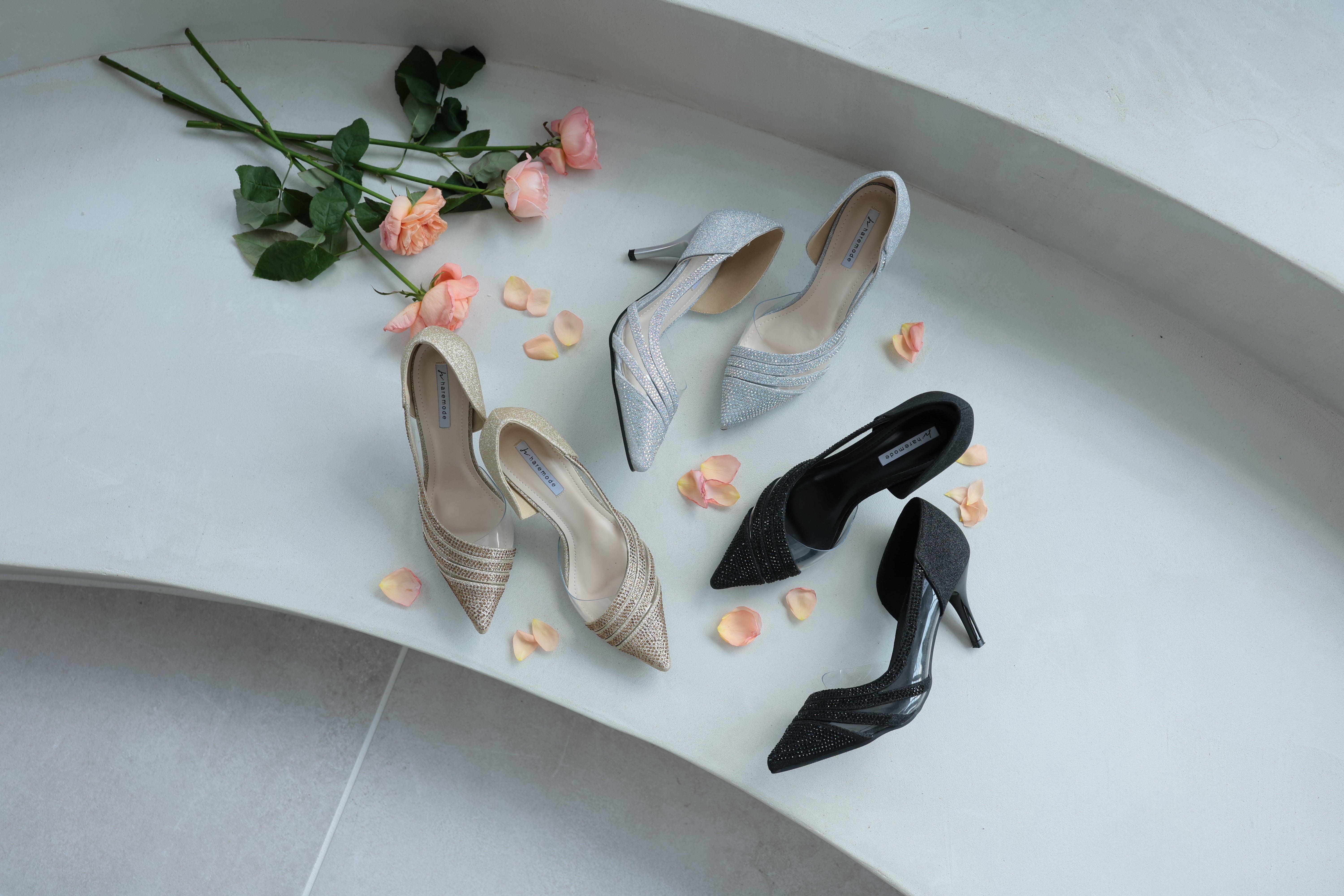 [レンタル] アートマリー グリッターディアゴナルラインパンプス ゴールドの宅配レンタル - 6