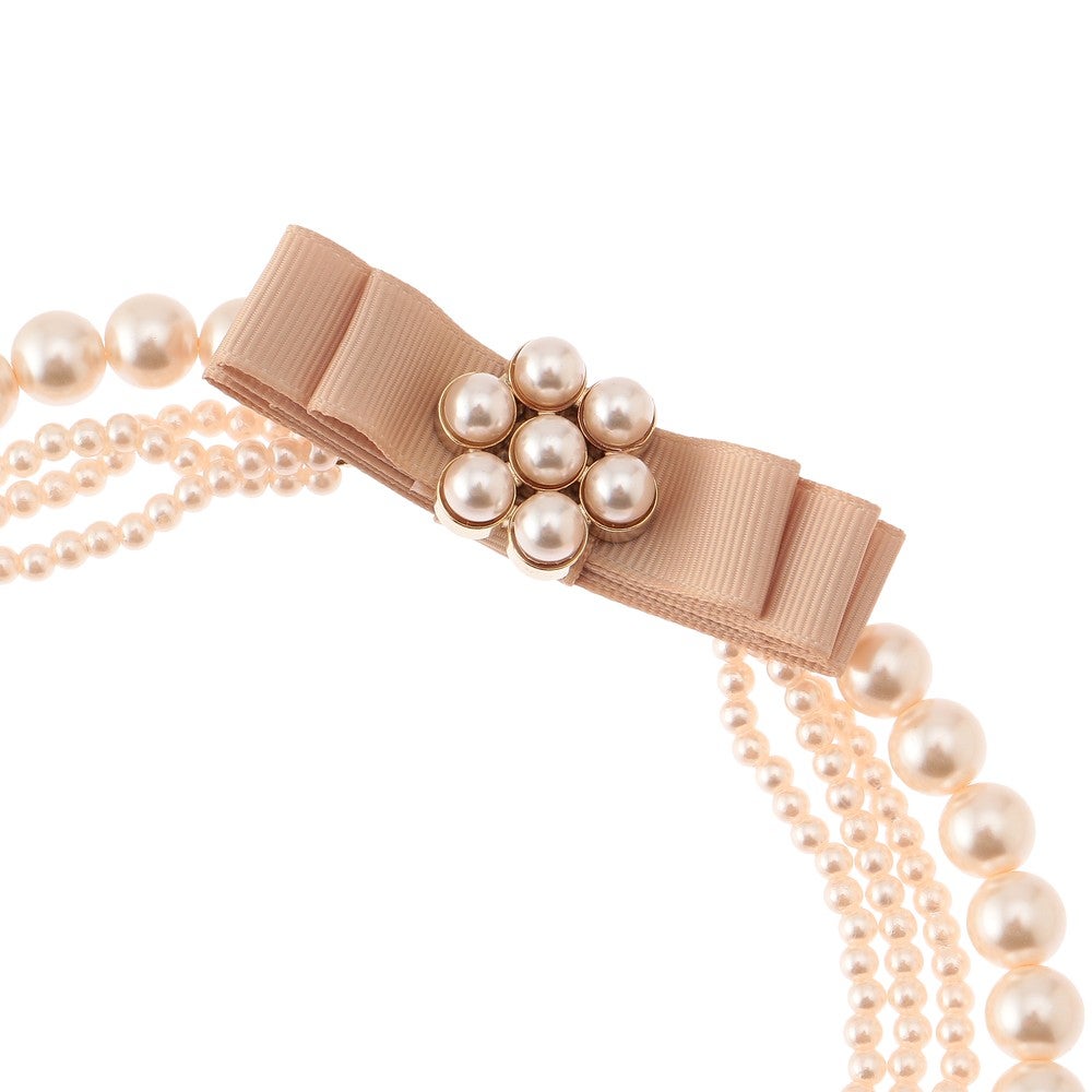 [レンタル] 大小4連パールネックレス 花形モチーフの宅配レンタル - 2