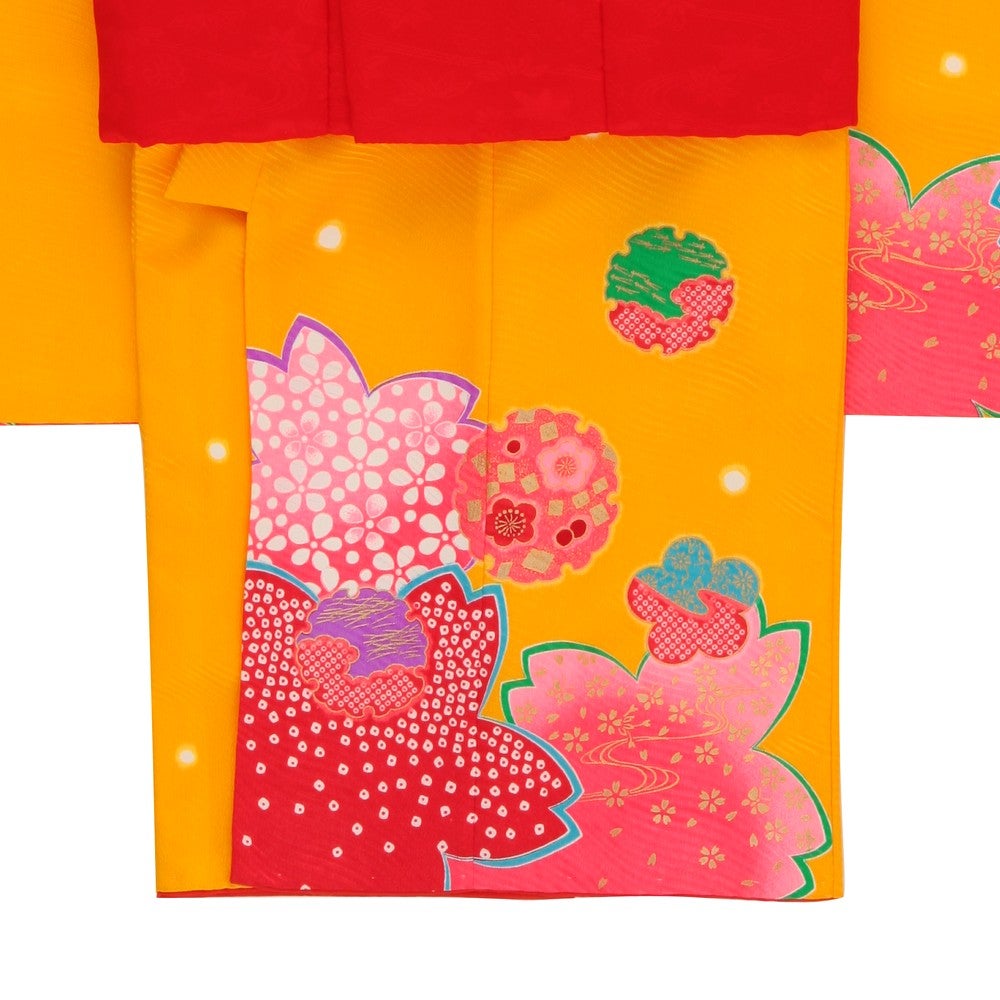 [レンタル] 七五三/節句 被布セット 3歳女の子 被布セット 大胆桜模様Aの宅配レンタル - 7