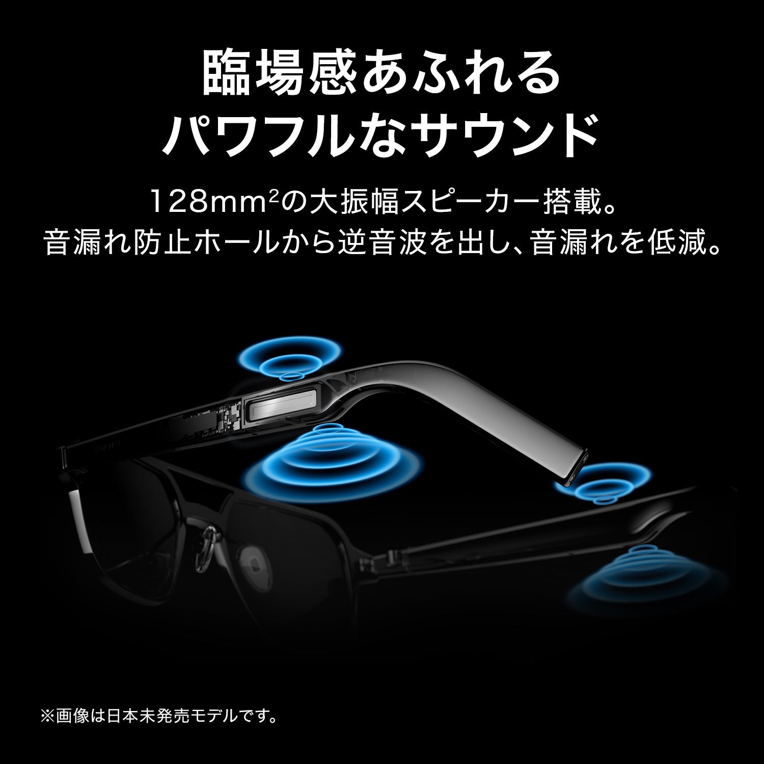 [レンタル] HUAWEI Eyewear スピーカー内蔵アイウェア ウェリントン型ハーフリム HV8A000720 - 6