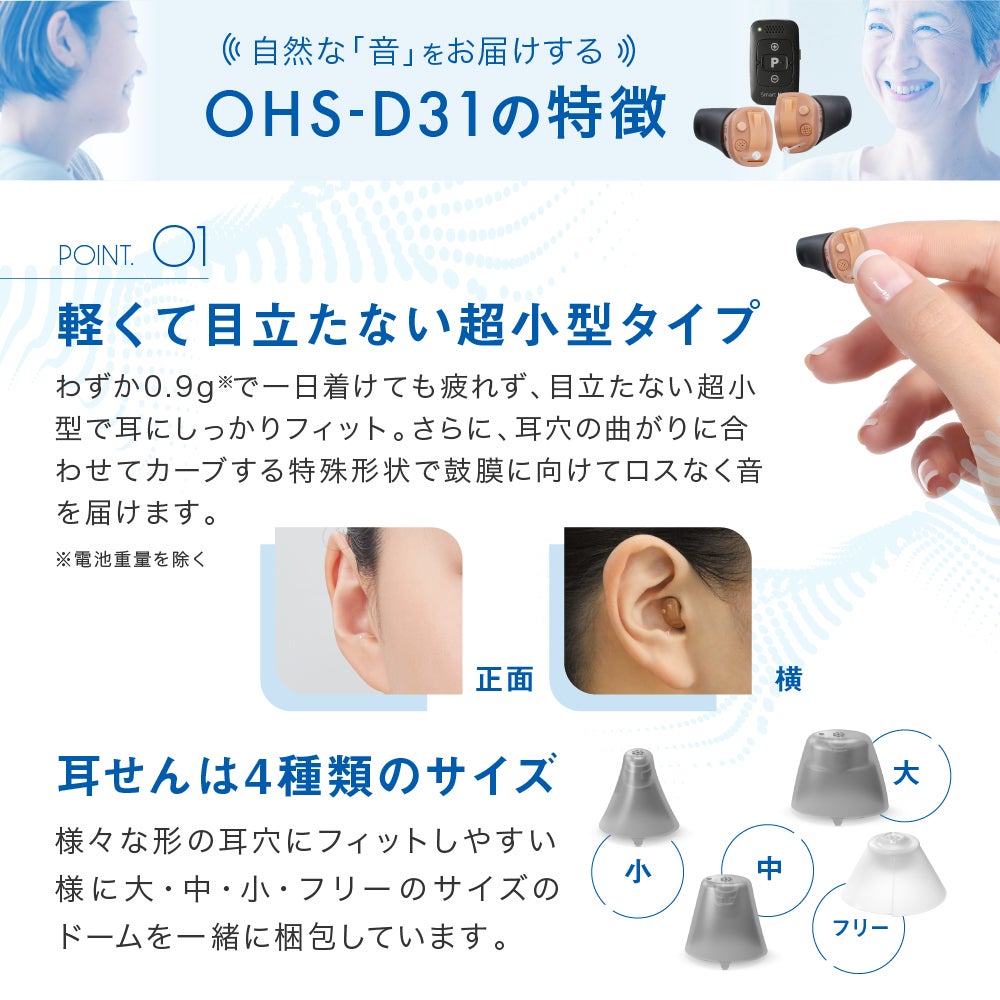 [レンタル] オンキヨー デジタル式補聴器 OHS-D31 両耳セット - 8