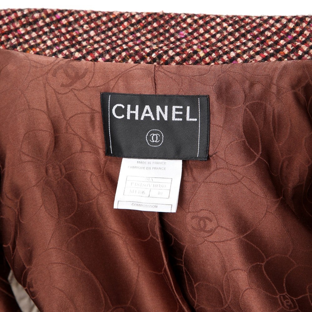 [レンタル] シャネル セレモニースーツ2点セット(ジャケット+スカート) ピンク / ブラウン / ブラックの宅配レンタル - 5