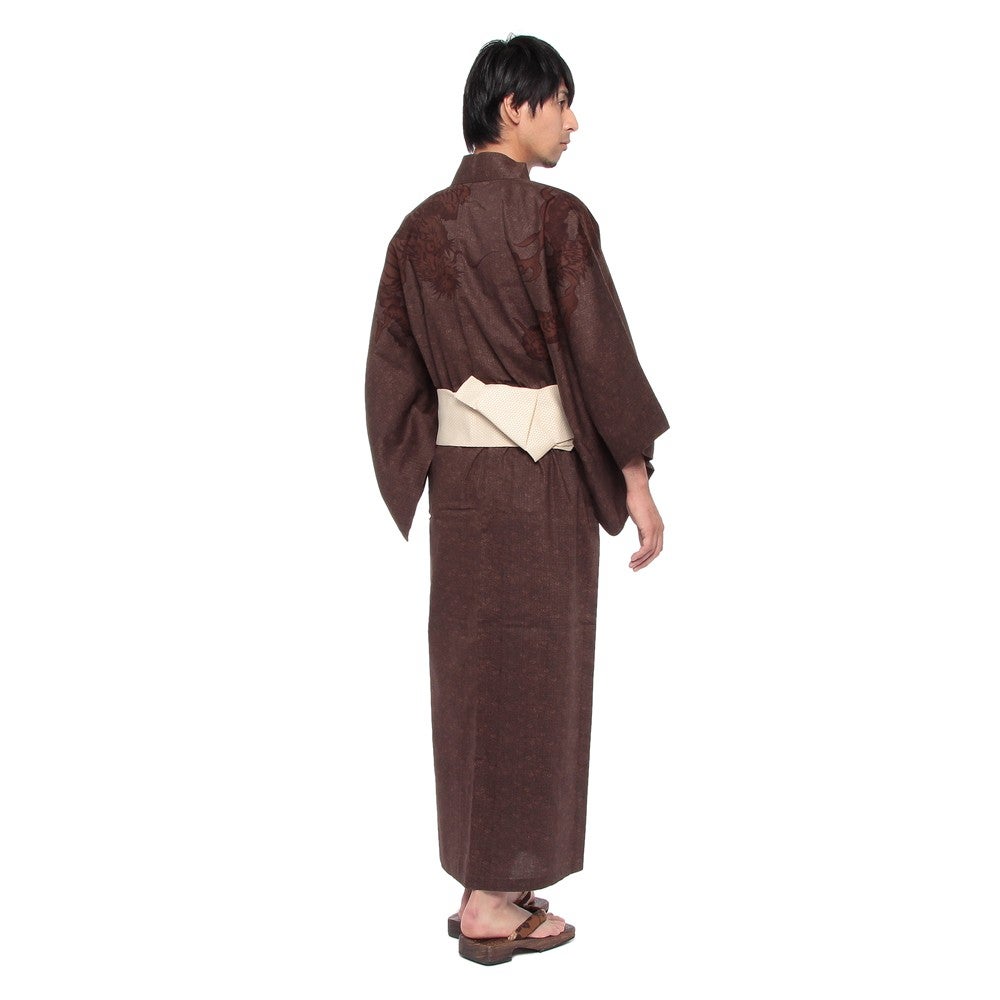 [レンタル] コムサ(COMME CA ) メンズ浴衣 フルセット 青海波・龍柄 身長目安175cmの宅配レンタル - 4