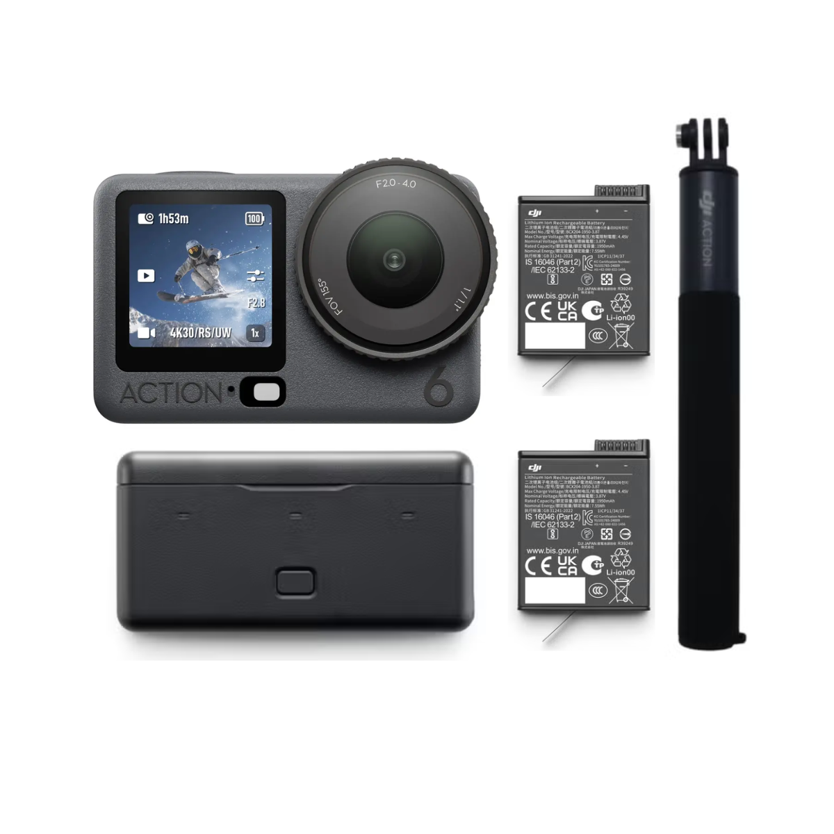 [レンタル] DJI Osmo Action 6 Adventure コンボ OA5P02 (予備バッテリー1個付き)