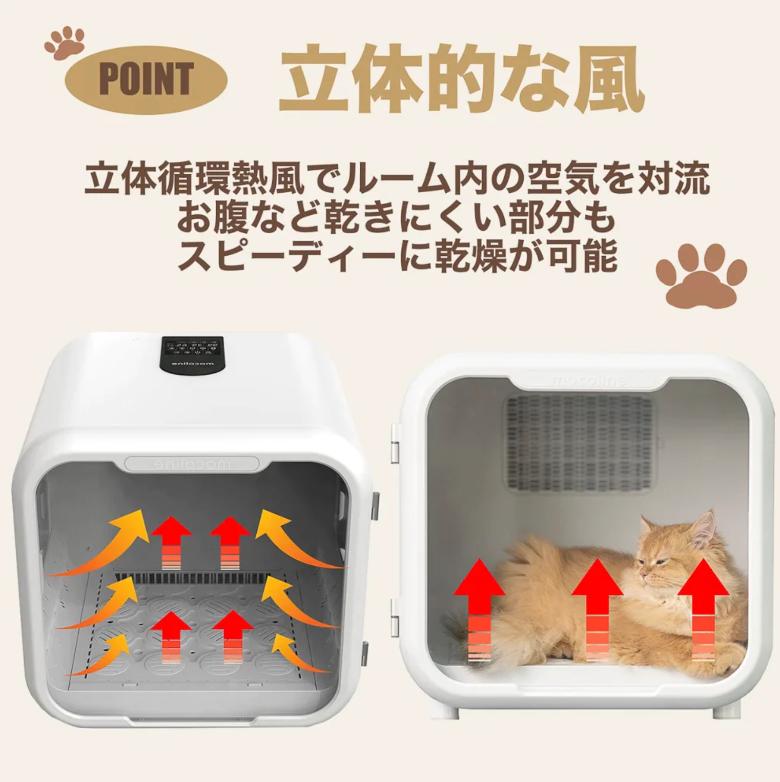 [レンタル] モコライン(mocoline) ペットサロンハウス 犬・猫用乾燥機 - 5