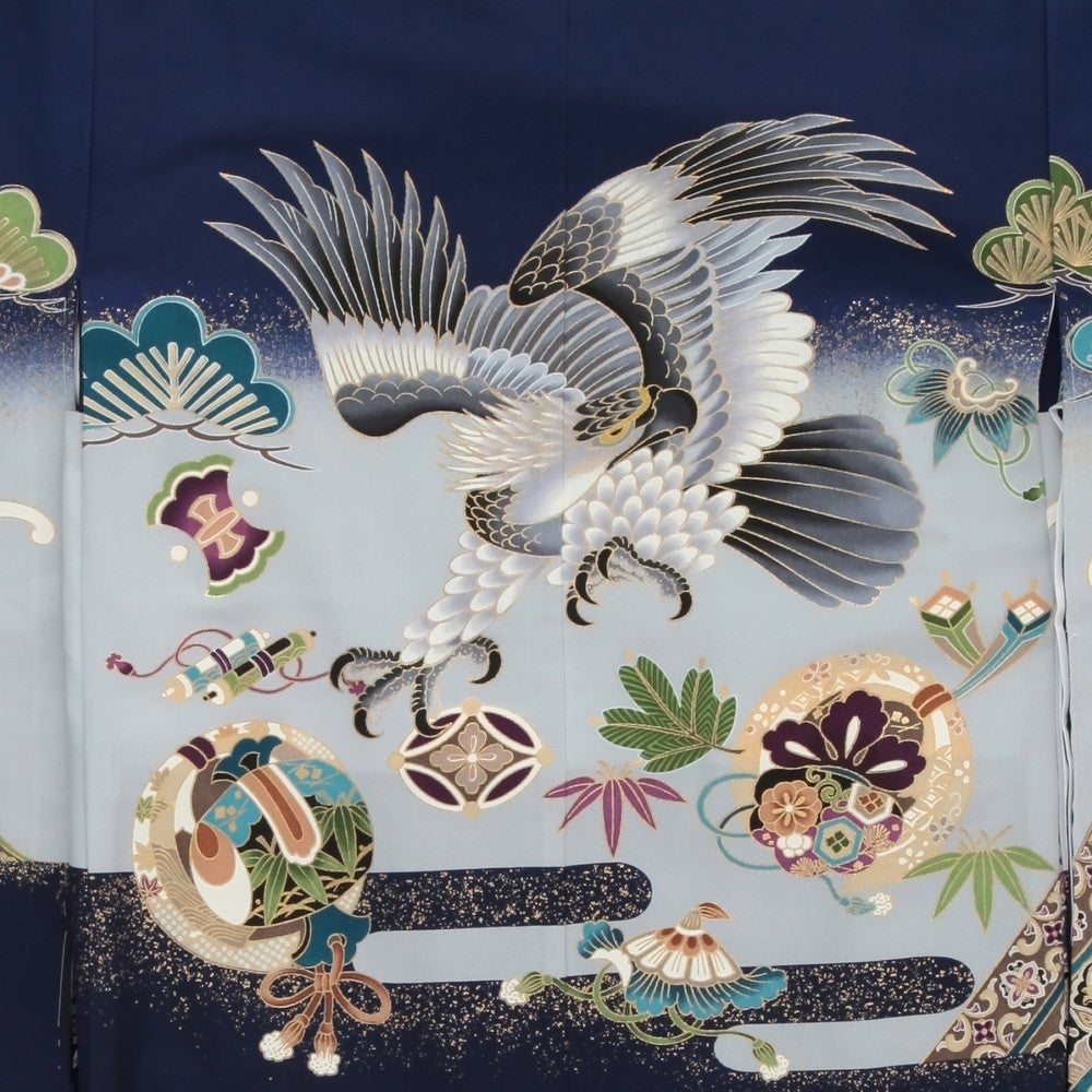 七五三/節句 袴セット 5歳男の子 大波 鷹