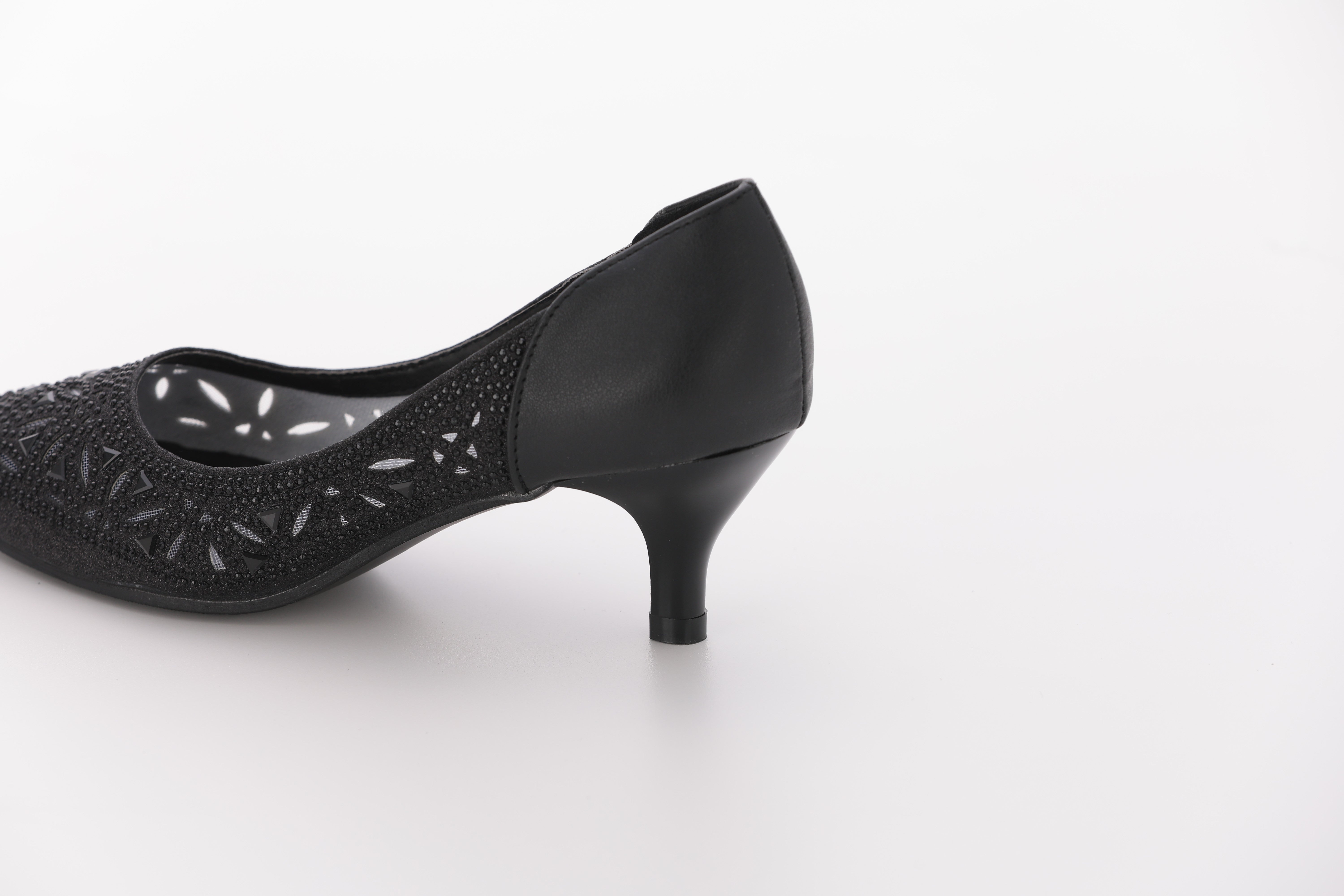 [レンタル] アートマリー 幾何学柄グリッターパンプス ブラックの宅配レンタル - 6