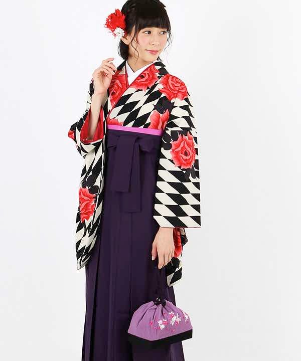 [レンタル] 【対応身長 157cm～165cm】卒業式 袴 レンタル フルセット 女性 袴セット-1434の宅配レンタル - 10
