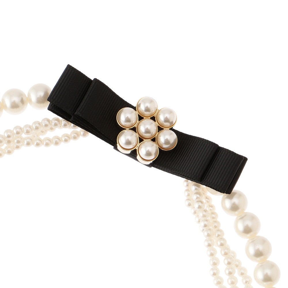 [レンタル] 大小4連パールネックレス 花形モチーフの宅配レンタル - 5