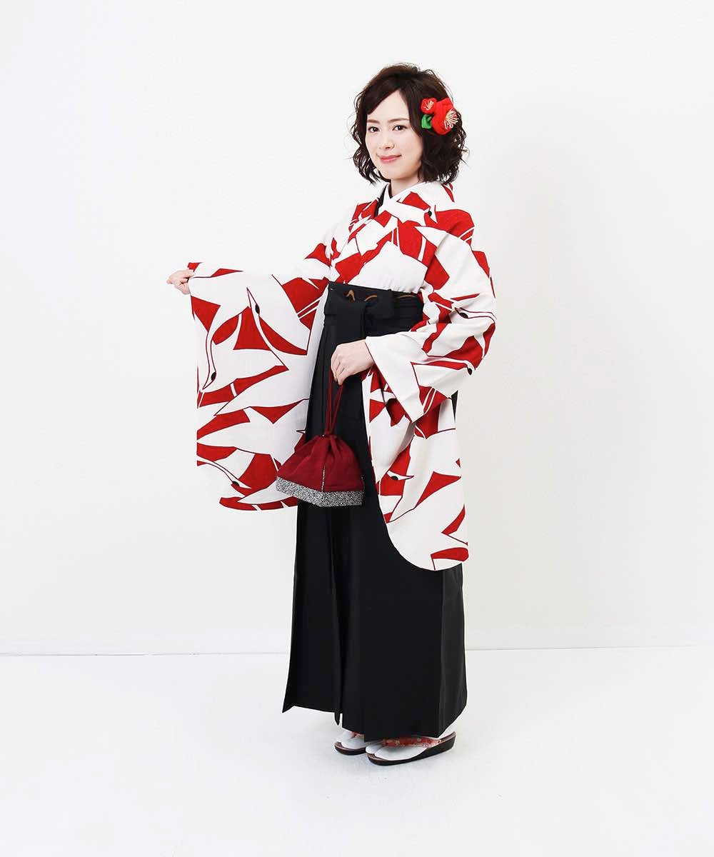 [レンタル] 【対応身長157cm～165cm】卒業式 袴 レンタル フルセット 女性 袴セット-871の宅配レンタル - 15