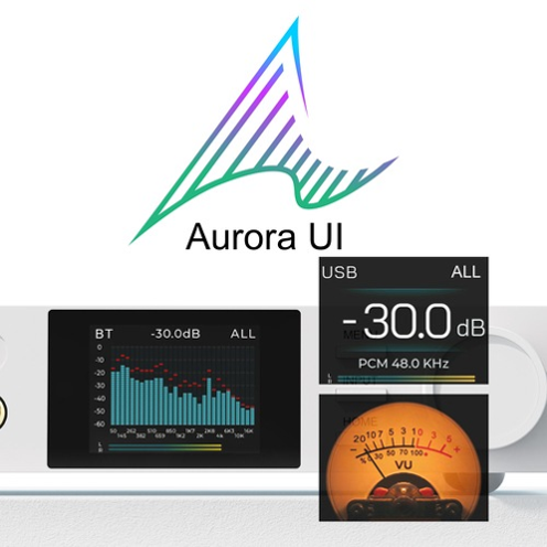 TOPPING DX5II フルバランスデスクトップDAC/AMP Aurora UI ディスプレイ表示 - 3