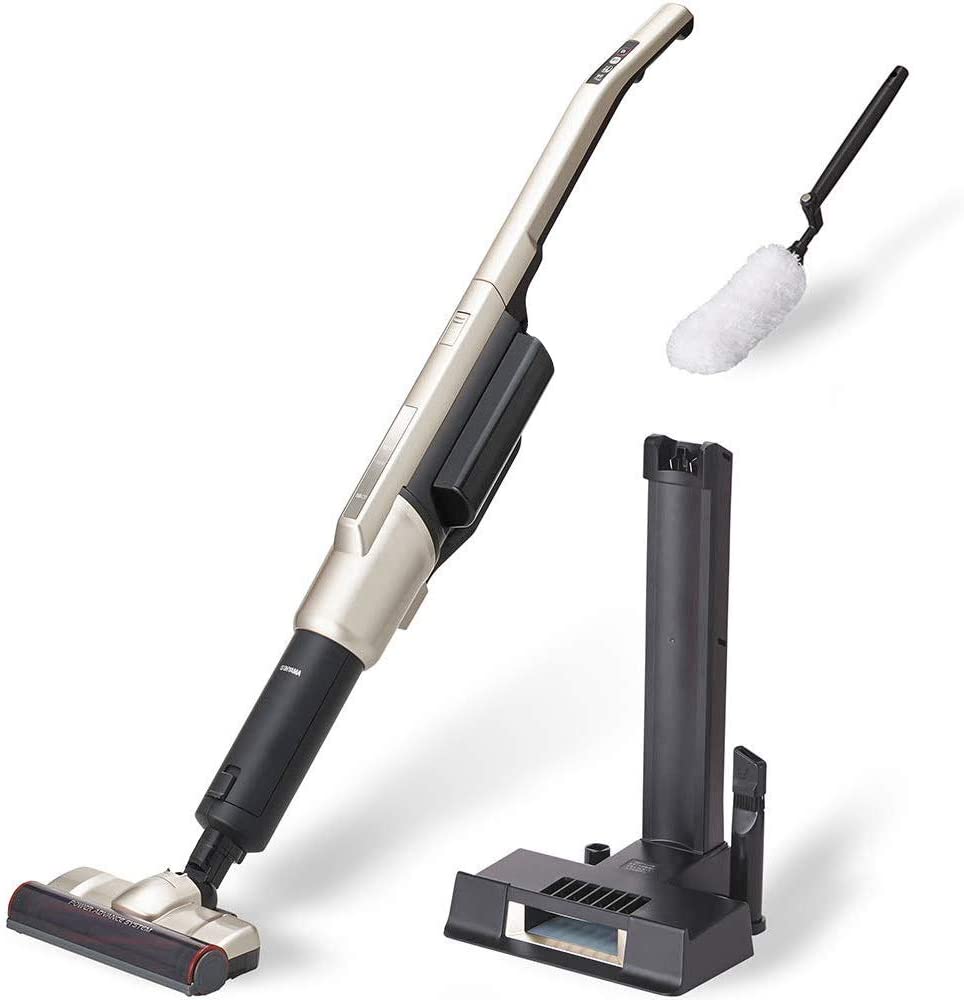 [レンタル] アイリスオーヤマ 2WAY コードレススティッククリーナー 静電モップ付 i10 IC-SLDCP9 - 1