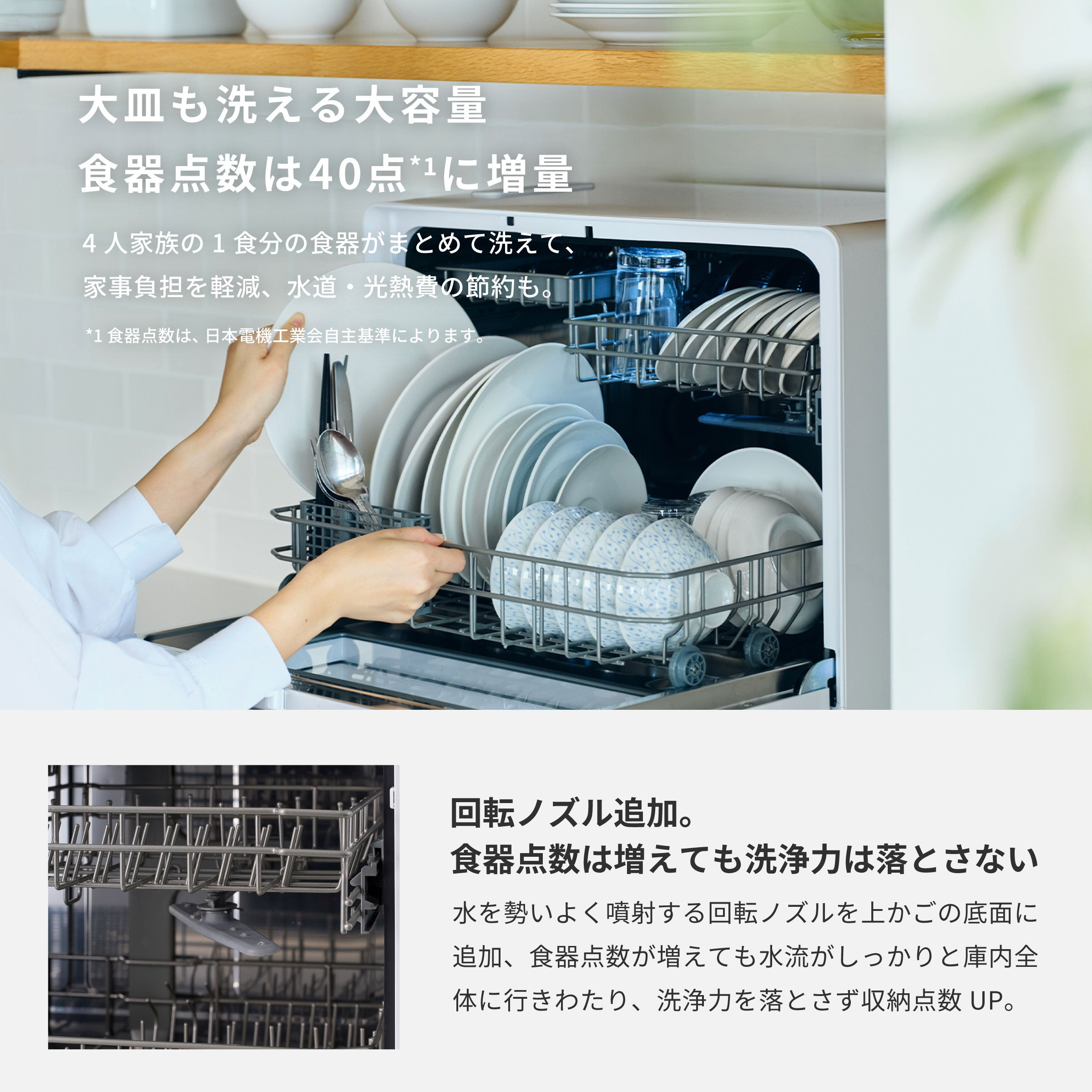 レンタル] シロカ(siroca) 食器洗い乾燥機 大人数向け（4～5人用）SS