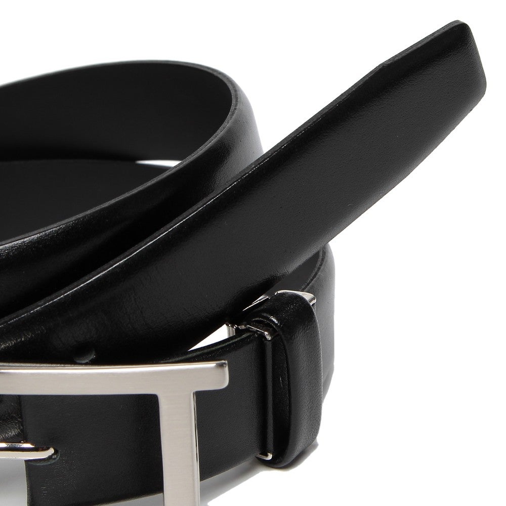 [レンタル] メンズ 本革 黒ベルト H型バックル 長さを選べる3サイズ(S/M/L)の宅配レンタル - 3