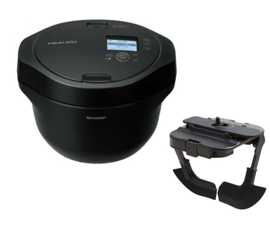 [新品]シャープ ヘルシオ ホットクック KN-HW24H 2.4L＋まぜ技ユニット もっとクックセット ブラック