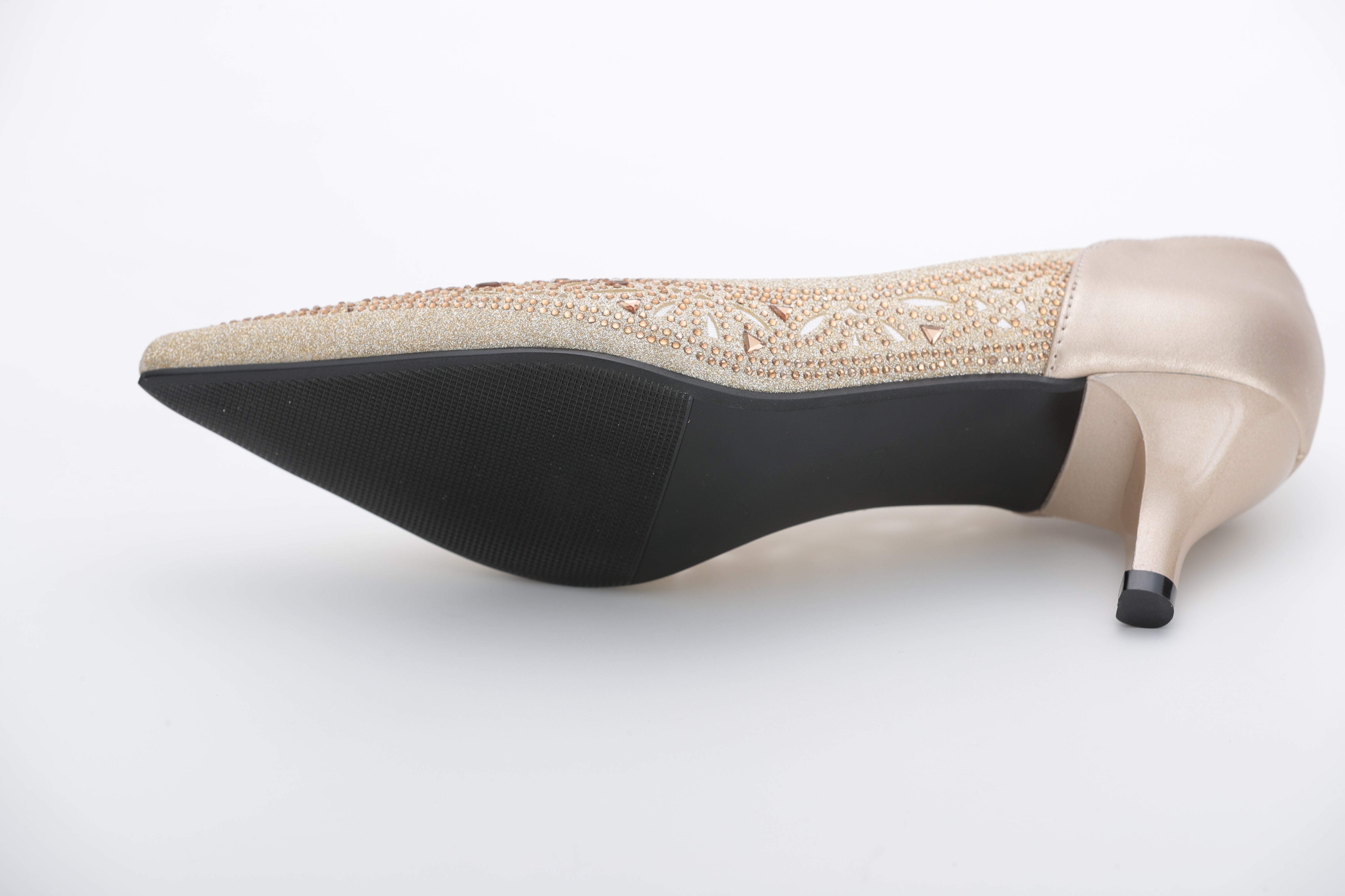 [レンタル] アートマリー 幾何学柄グリッターパンプス ゴールドの宅配レンタル - 6