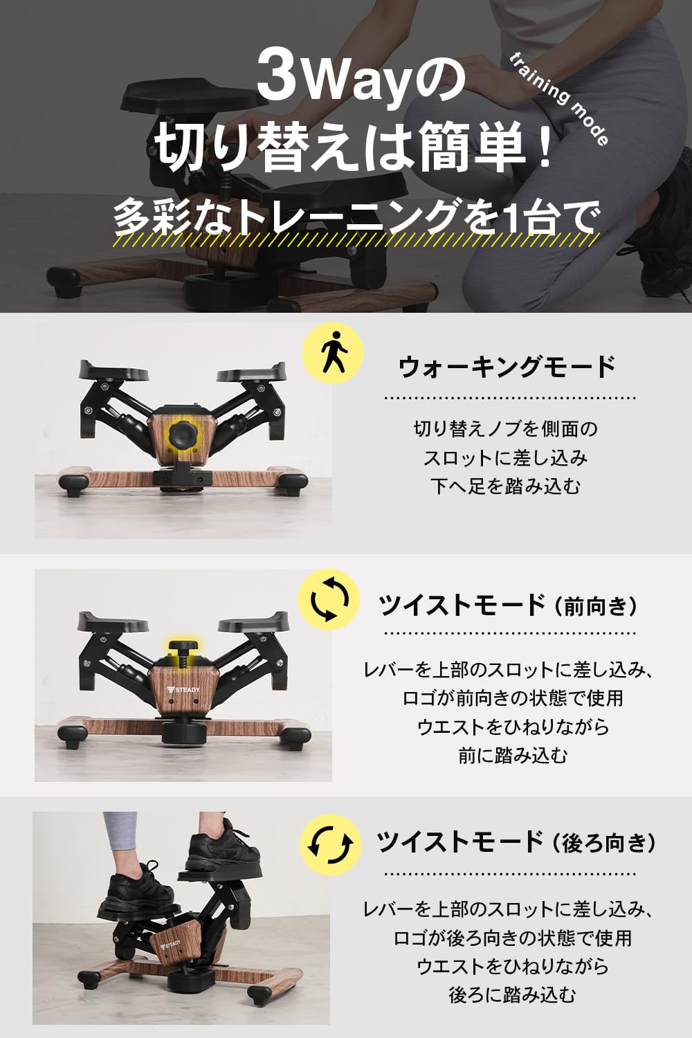 [レンタル] STEADY ツイストステッパー ST158 - 4