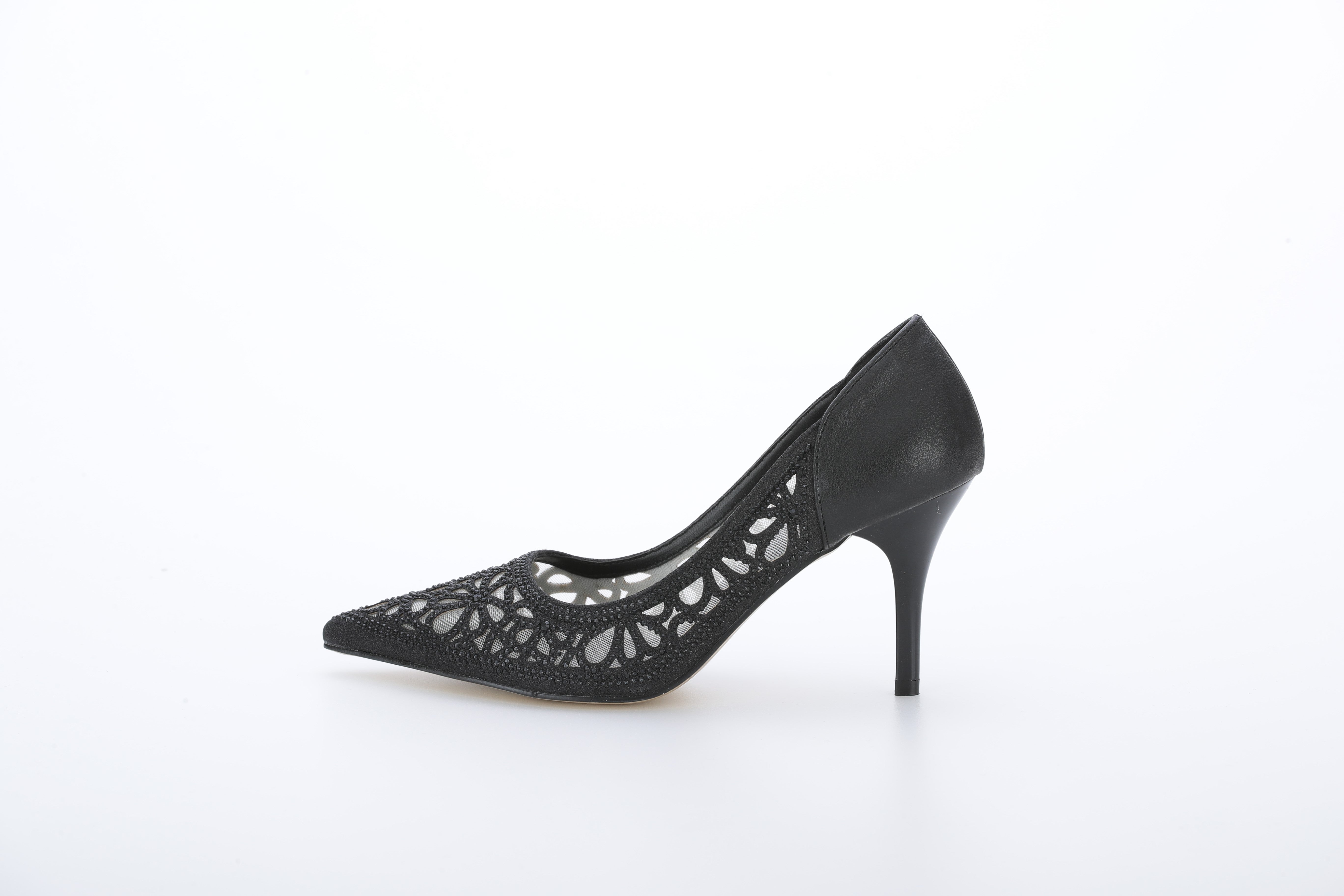 [レンタル] アートマリー 花柄パンチングカットパンプス ブラックの宅配レンタル - 2