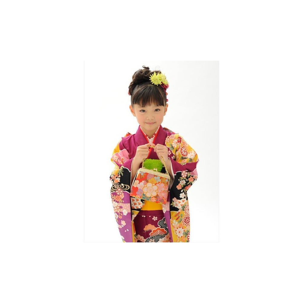 [レンタル] 七五三/節句 着物セット 7歳女の子 優雅 御所車の宅配レンタル - 5