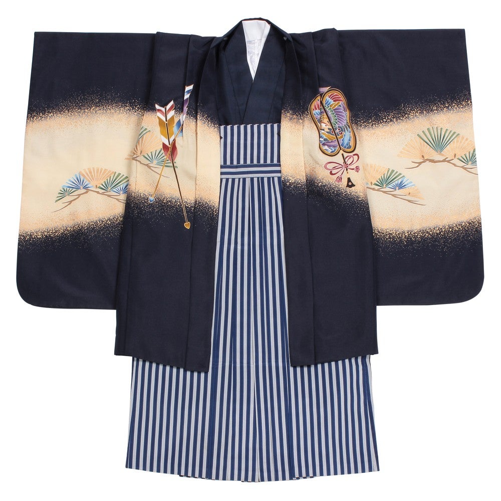 [レンタル] 七五三/節句 袴セット 5歳 男の子 金彩 飛鶴の宅配レンタル - 4