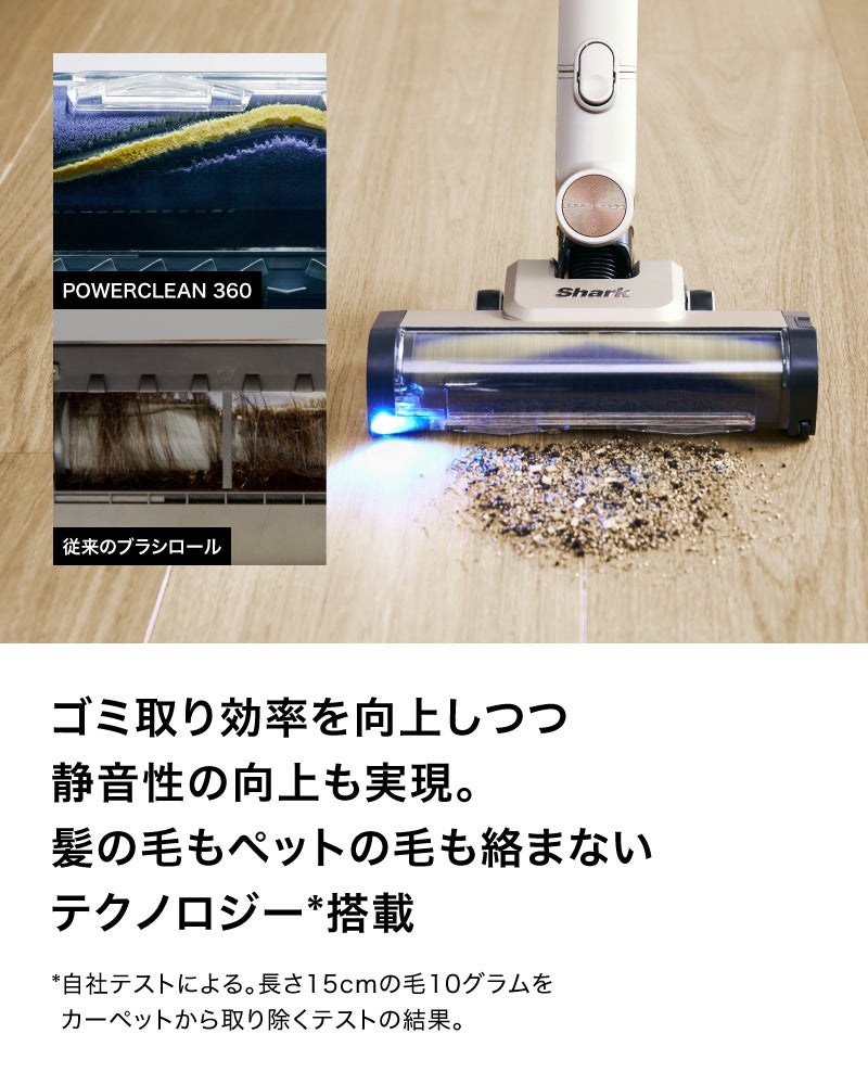 [レンタル] Shark PowerClean 360 コードレススティッククリーナー IW4171J ライトコッパー - 12