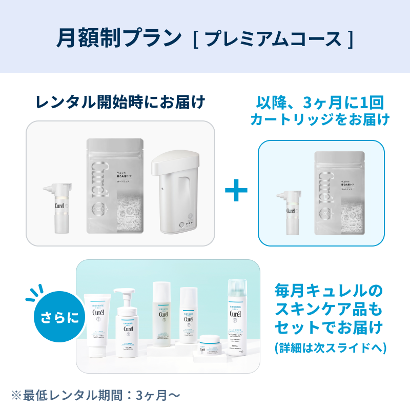 [レンタル] キュレル 着る角層ケア＜カートリッジ＞＆ヴェールクリエイター＆選べるキュレルアイテム１品【月額制プラン：プレミアムコース】 - 2