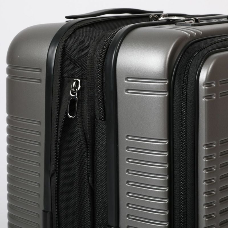 [レンタル] [1-3泊向けサイズ]BERMAS EURO CITY2 No.60295 フロントオープンファスナー38L 48cm ハードスーツケース ジェットブラックの宅配レンタル - 18